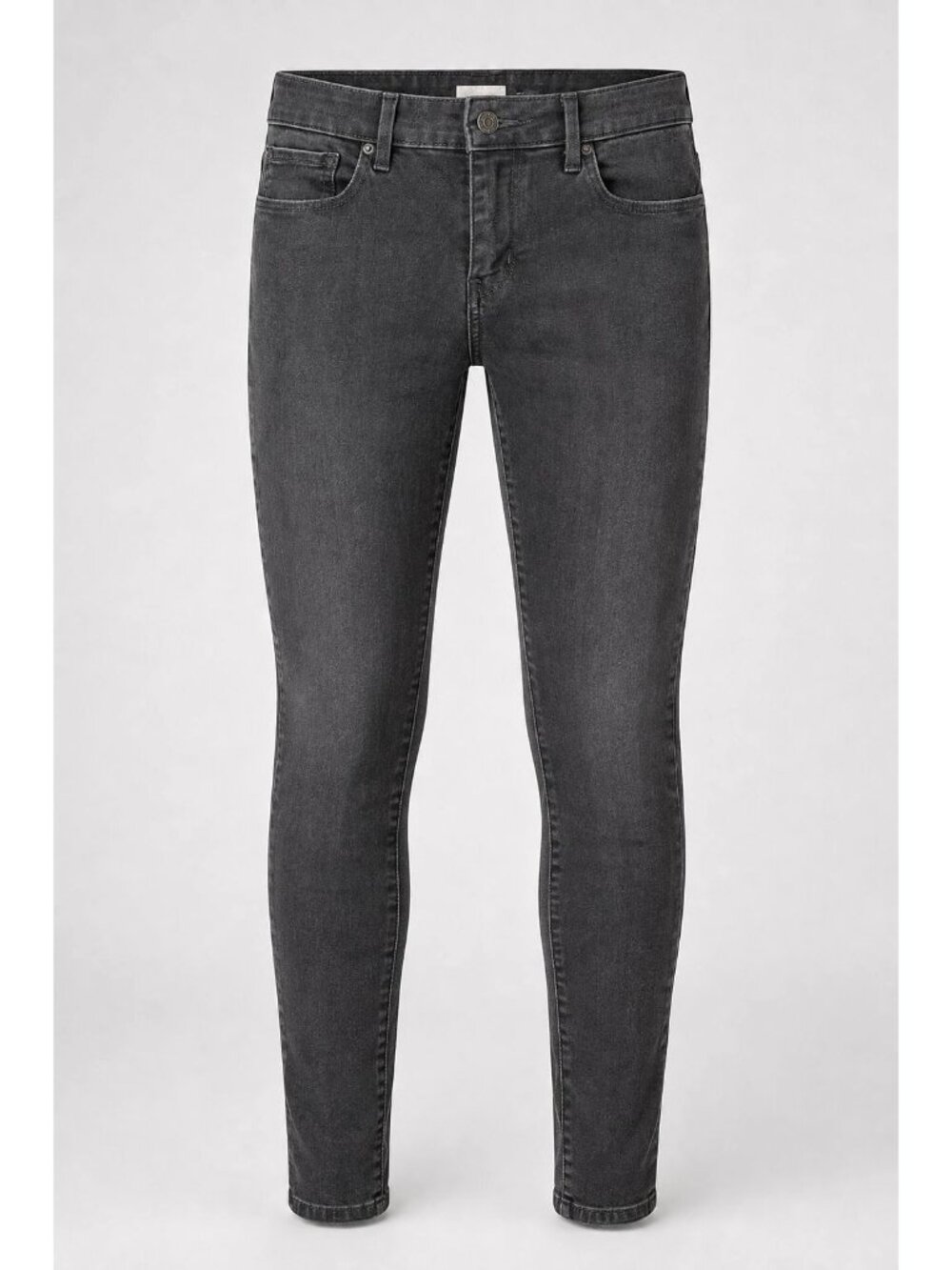 Levi Signature Womens Size 6 Jeans Black Stretch Mid Rise Skinny 28 x 28 Denim